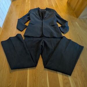 Marlowe - Made In Italy - Blue Wool Suit Single Eyelet Front Clasp